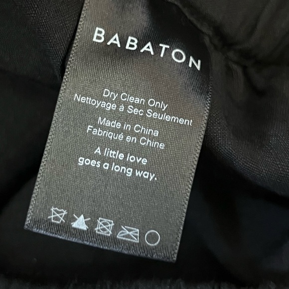 Babaton Day Errol Black Linen Blend Pants Small - Picture 8 of 9
